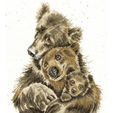 Bothy Threads Bear Hugs Hannah Dale Counted Cross Stitch Kit XHD95