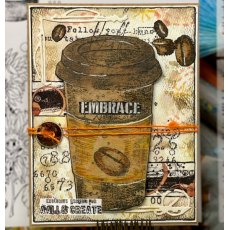 Aall & Create A4 Stamp #642 - Caffeinated