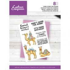 Crafter's Companion  – Clear Acrylic Stamp – Camel kisses and wishes