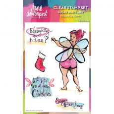 Creative Expressions Jane Davenport Sugar Bum Fairy 6 in x 4 in Clear Stamp Set