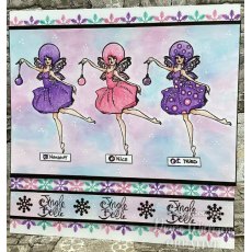 Creative Expressions Jane Davenport Starlets 1 6 in x 8 in Clear Stamp Set