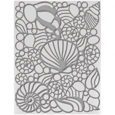 Couture Creations Embossing Folder - Collecting Seashells A6