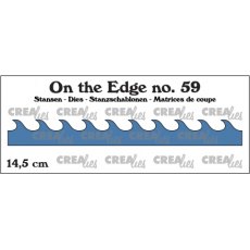 Crealies On the Edge Dies No. 59, Pointy Waves 14,5 cm CLOTE59