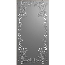 Nellie Snellen Curls & Stars - Slimline - 3D Embossing Folder EF3D035