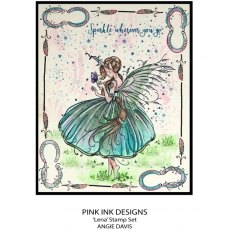 Pink Ink Designs Lena 6 in x 8 in Clear Stamp Set