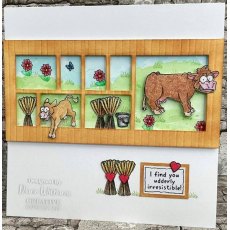 Creative Expressions Designer Boutique Udderly IrresistIble 6 in x 4 in Clear Stamp Set