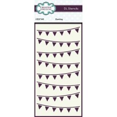 Creative Expressions Bunting DL Stencil 4 in x 8 in