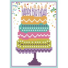 Diamond Painting Kit: Greeting Card Kit: Happy Birthday Cake DDG.004 - NOT IN OFFER