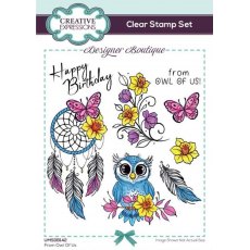 Creative Expressions Designer Boutique From Owl Of Us 6 in x 4 in Stamp Set