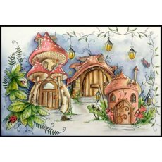 Pink Ink Designs Fairy Magic 6 in x 8 in Clear Stamp Set