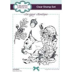 Creative Expressions Designer Boutique Nuts About You 6 in x 4 in Stamp Set