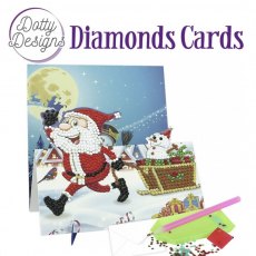 Dotty Designs Diamond Easel Card 149 - Hi Santa DDDC1149