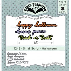 Karen Burniston Die Set - Small Script - Halloween 1243