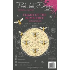 Pink Ink Designs The Flight Of The Bumblebee 6 in x 8 in Clear Stamp Set