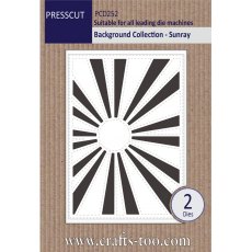 Presscut Background Collection - Sunray (2pcs) Die PCD252