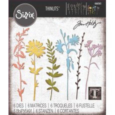 Sizzix Thinlits Die Set 6PK - Vault Wildflowers