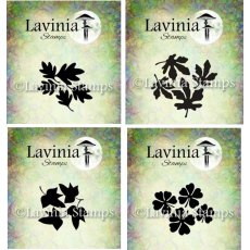 Lavinia Stamps - Lucky Clover, Forest Leave, Silver Leaves, River Leaves Set Of 4
