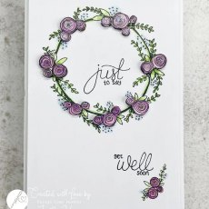 Julie Hickey Designs Mary's Floral Garlands A6 Stamp Set DS-MG-1021