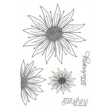 Julie Hickey Designs Mary's Sunflowers & Sunshine A6 Stamp Set DS-MG-1024