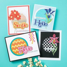 Spellbinders Stitched Edge Circle Backgrounds by Lisa Horton Etched Dies S5-634