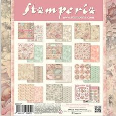 Stamperia Stamperia Double Sided 8in x 8in Paper Pad - Shabby Rose - SBBS107