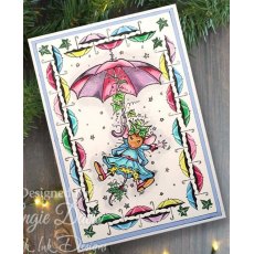 Pink Ink Designs The Brolly & The Ivy 6 in x 8 in Clear Stamp Set PI250