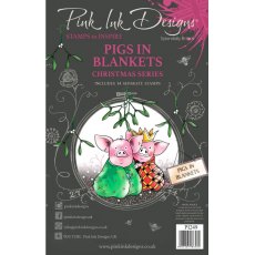 Pink Ink Designs Pigs In Blankets 6 in x 8 in Clear Stamp Set PI249