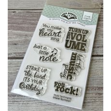 Karen Burniston Clear Stamp - Music Sentiments CS002 RESTOCK 7/11/24