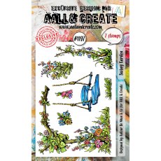 Aall & Create A7 STAMP SET - A6 STAMP SET - SWING GARDEN #1197