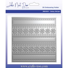 John Next Door - 3D Embossing Folder - Daisy Stripe JND454