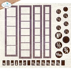 Elizabeth Craft Designs - Postage Stamp Strips Die 2176