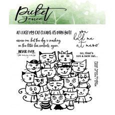 Picket Fence Studios Litter of Cats Clear Stamps (ST-106)