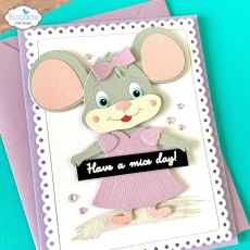 Elizabeth Craft Designs - Mice Sentiments Clear Stamp CS387