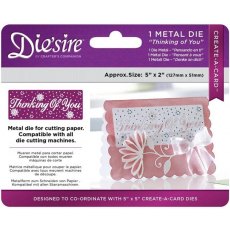 Crafter's Companion Diesire 5" x 2" Create a Card - Thinking of You