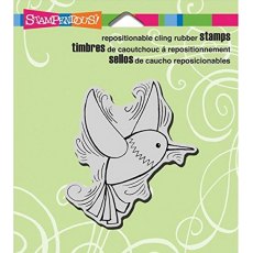 Stampendous Cling Rubber Stamp - Pen Pattern Hummingbird