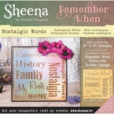 Sheena 'Remember When' Stencils - Nostalgic Words