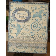 Couture Creations - New Years Dove 5x7 Embossing Folder
