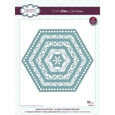 Sue Wilson Noble Collection Dies - Classic Adorned Hexagon