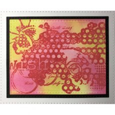Creative Expressions Lisa Horton A6 Background Stamp - Wish