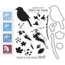 Hero Arts Color Layering Bird and Branch Die Stamps & Ink Pads SB111