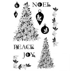 John Lockwood Holly Tree Elements Clear Stamp Set by Creative Expressions