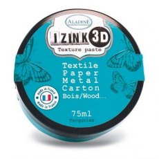 Aladine Izink 3D Texture Paste 75ml - Turquoise 4 For £19.79