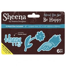 Sheena Douglass Metal Die set - Be Happy