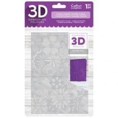 Crafter's Companion 3D Embossing Folder 5x7 Ornate Lace