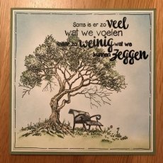 Nellie Snellen Clear Stamp - 'Tree with Bench IFS007