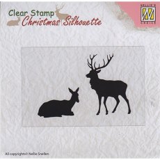 Nellie Snellen Silhouette Clear Stamps - Reindeer CSIL001
