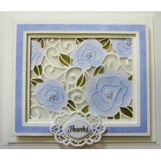 Sue Wilson Mini Background Pierced Roses Die Set