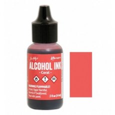 Ranger Tim Holtz Adirondack Alcohol Ink Coral – £4.81 off any 4 Alcohol Inks