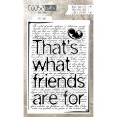 COOSA Crafts Clear Stamps A6 - Friends