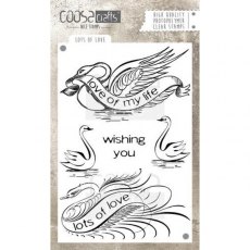 COOSA Crafts Clear Stamps A6 -Lots of love